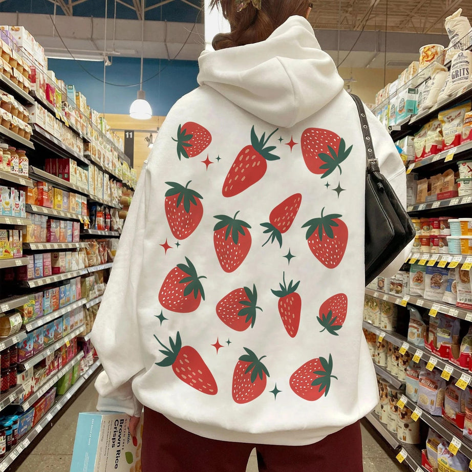 Strawberry Shirt, Graphic Tee, Strawberry Sweatshirt, Foodie Clothing Gift