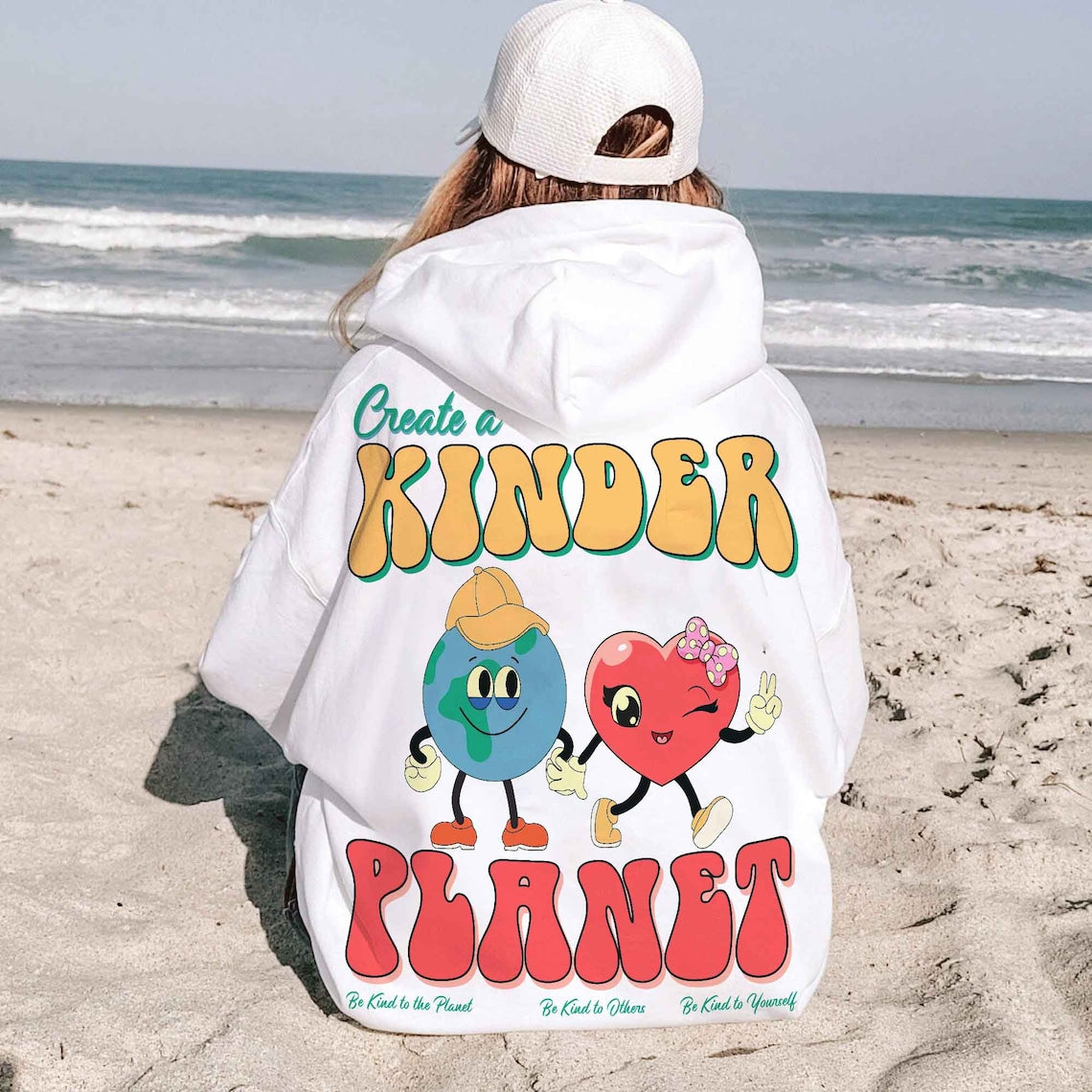 Create a Kinder Planet Hoodie, Positive Hoodie, Trendy Hoodie, Tumblr Hoodie, Aesthetic Hoodie, Perfect Gift, Aesthetic Clothes,trendy Shirt