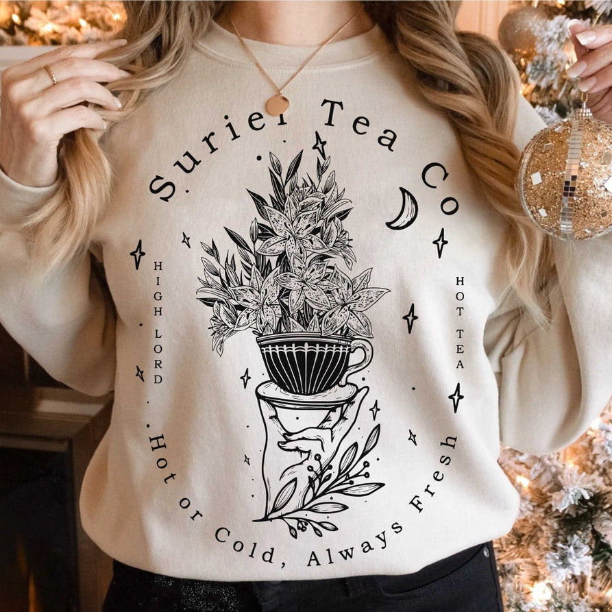 Suriel Tea Co Sweatshirt Velaris Sweatshirt, Sarah J Maas Sweatshirt, Acotar Hoodie, Suriel Shirt, Acotar Suriel Hoodie, Book Lovers Shirt