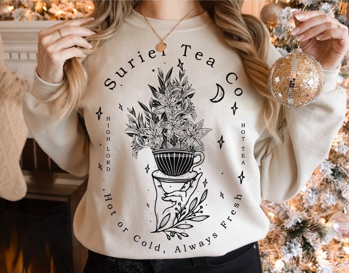 Suriel Tea Co Sweatshirt Velaris Sweatshirt, Sarah J Maas Sweatshirt, Acotar Hoodie, Suriel Shirt, Acotar Suriel Hoodie, Book Lovers Shirt