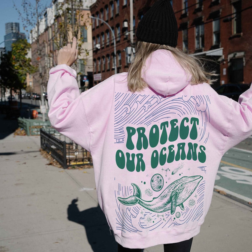 Protect Our Oceans Hoodie, Oceans Sweatshirt, Save the Ocean, Respect the Locals Hoodie, Marine Biologist, Surfing Hoodie, Oceans Lover Gift