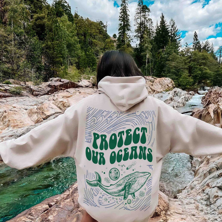 Protect Our Oceans Hoodie, Oceans Sweatshirt, Save the Ocean, Respect the Locals Hoodie, Marine Biologist, Surfing Hoodie, Oceans Lover Gift