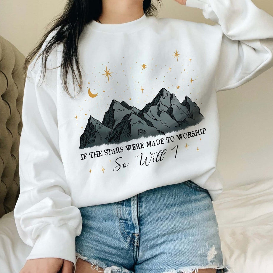 If the Stars Were Made to Worship Shirt, Christian Shirt, Bible Verse Shirt, Religious Shirt, Faith Shirt, Women Christian Gifts