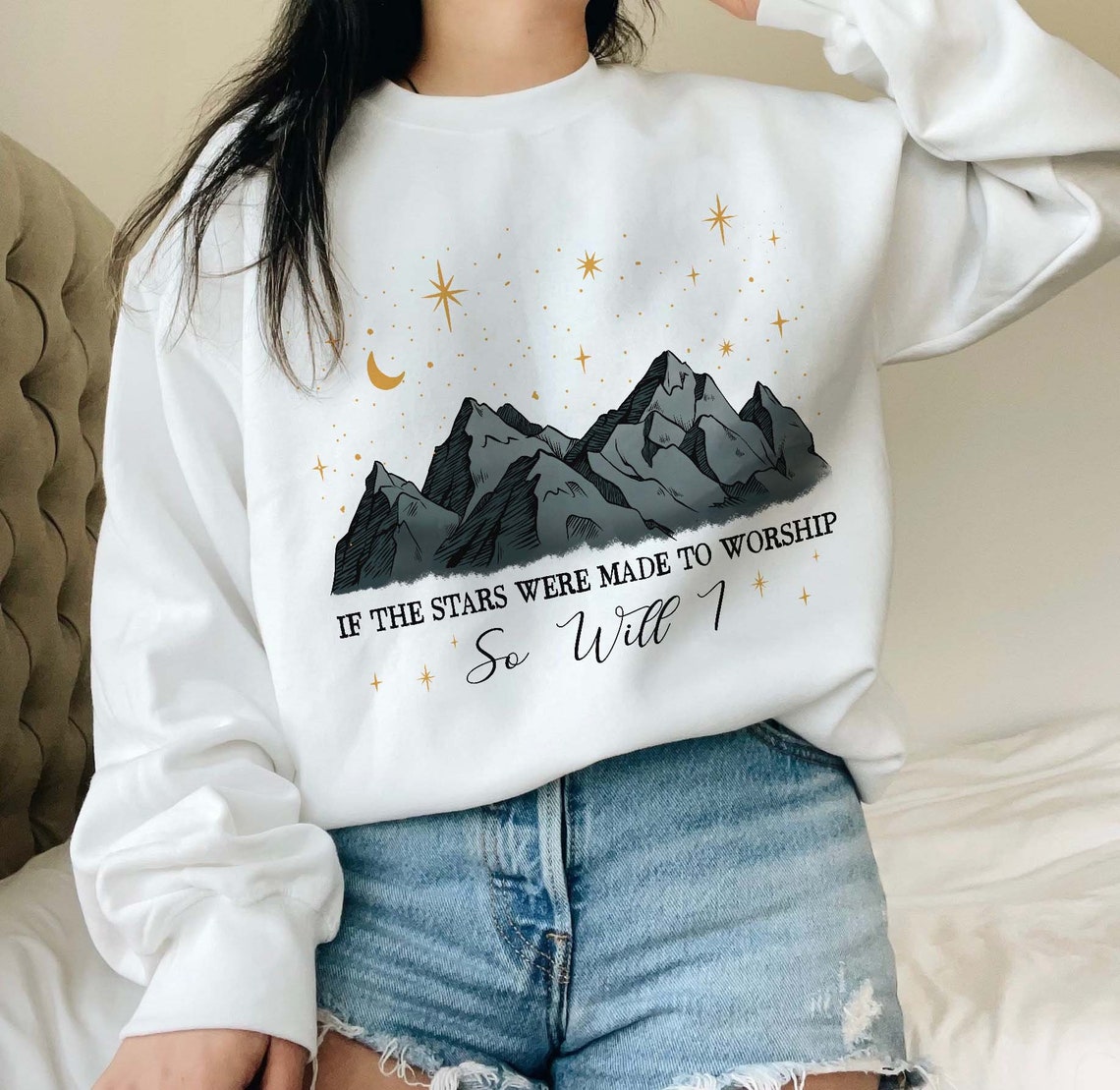 If the Stars Were Made to Worship Shirt, Christian Shirt, Bible Verse Shirt, Religious Shirt, Faith Shirt, Women Christian Gifts