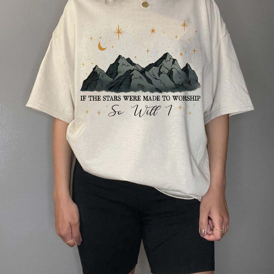 If the Stars Were Made to Worship Shirt, Christian Shirt, Bible Verse Shirt, Religious Shirt, Faith Shirt, Women Christian Gifts