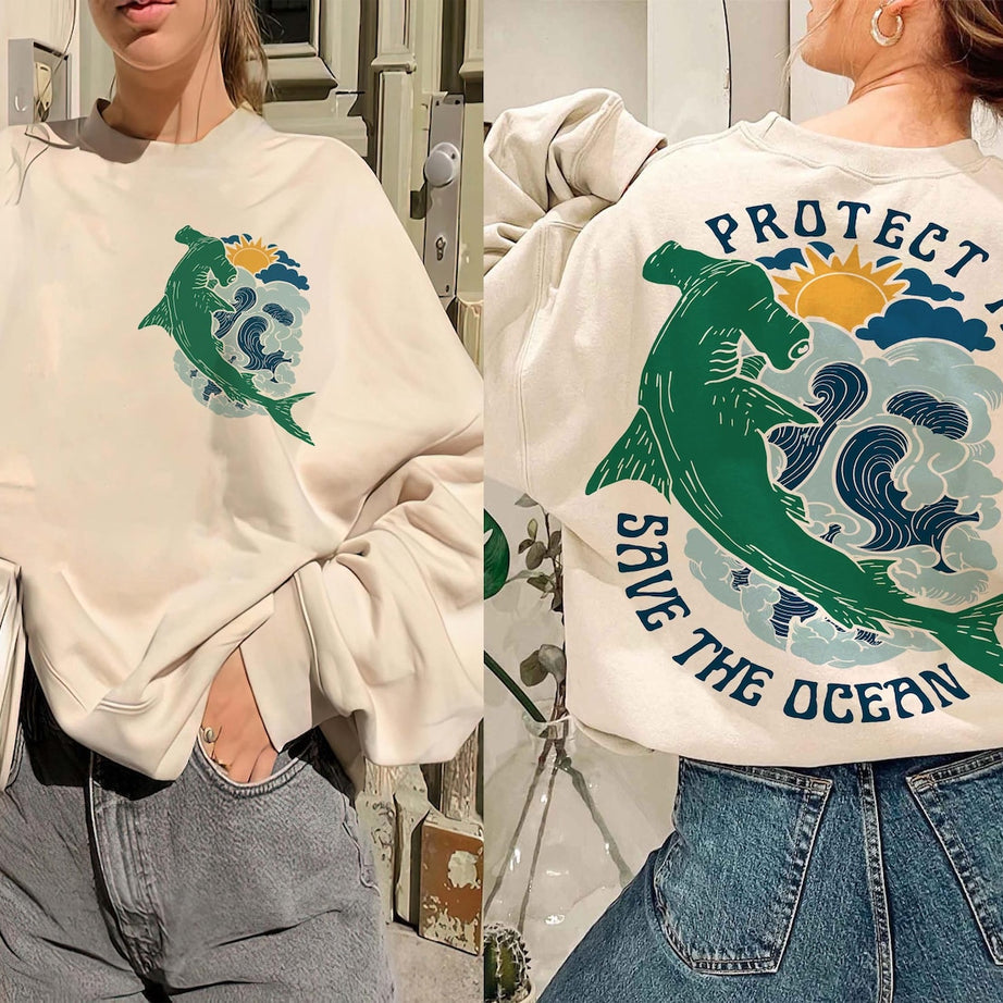 Protect The Sharks shirt, Shark Hoodie, Shark Sweatshirt, Vsco Hoodie, Surfing Hoodie, Respect The Locals Hoodie, Shark Lover Gift