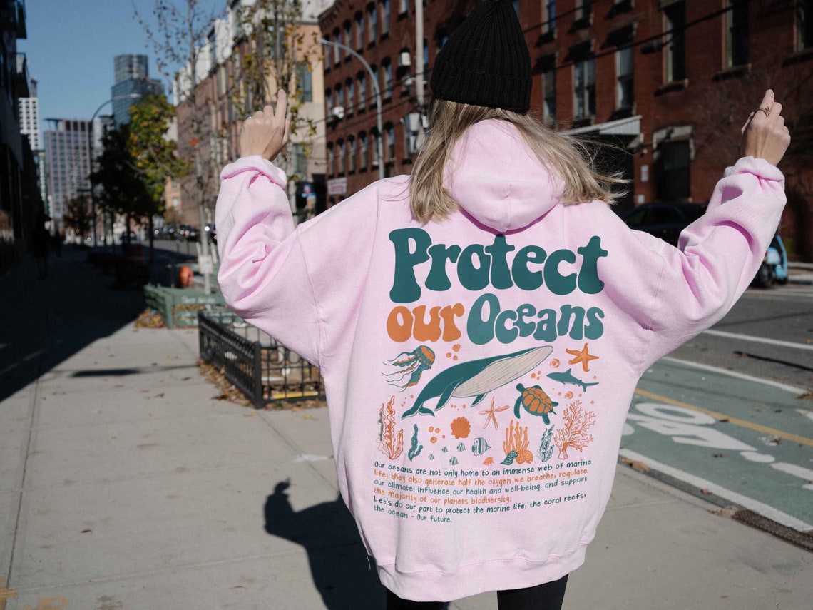 Protect Our Oceans Hoodie, Shark Hoodie, Save the Ocean, Respect the Locals Hoodie, Marine Biologist, Surfing Hoodie, Shark Lover Gift