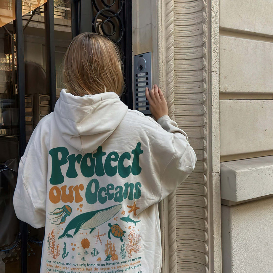 Protect Our Oceans Hoodie, Shark Hoodie, Save the Ocean, Respect the Locals Hoodie, Marine Biologist, Surfing Hoodie, Shark Lover Gift