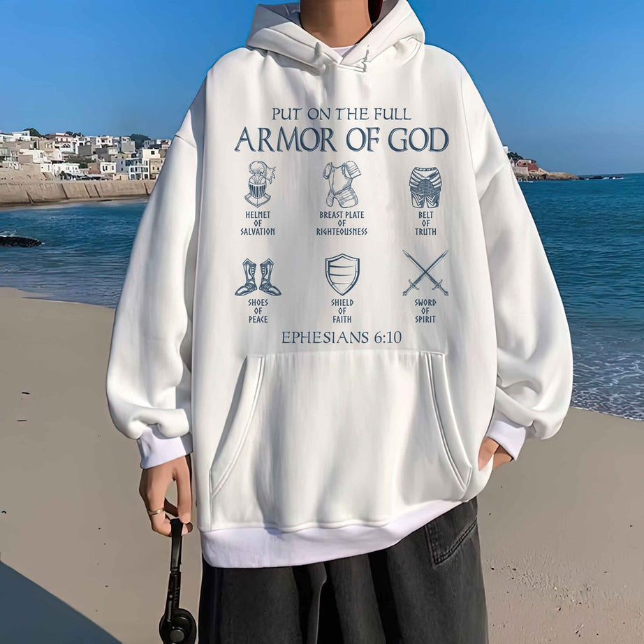 Put on the Full Armor of God Shirt, Christian Gift, Shield of Armor, Ephesians Hoodie, Knight Sweatshirt, Armor of Shirt