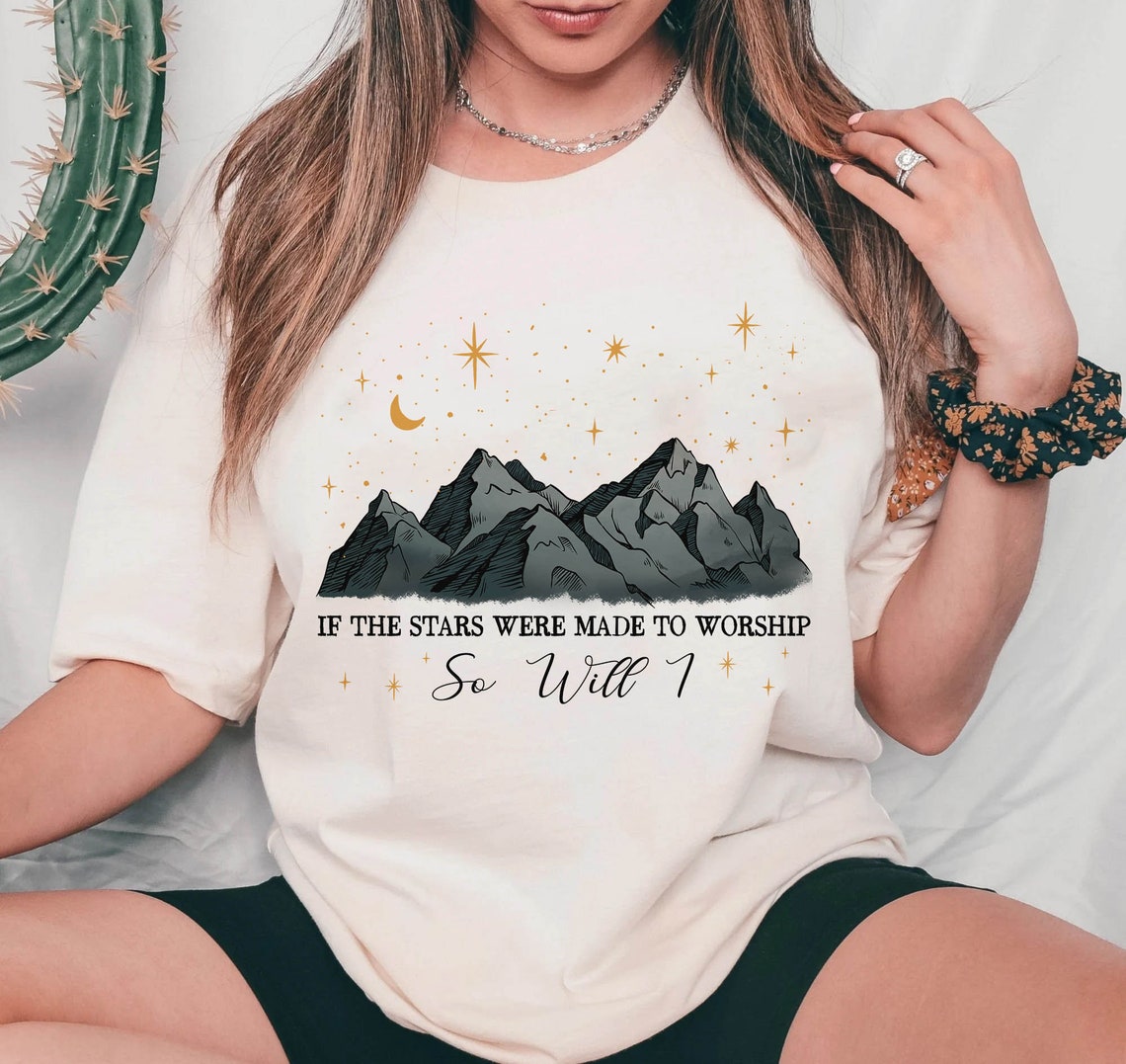 If the Stars Were Made to Worship Shirt, Christian Shirt, Bible Verse Shirt, Religious Shirt, Faith Shirt, Women Christian Gifts