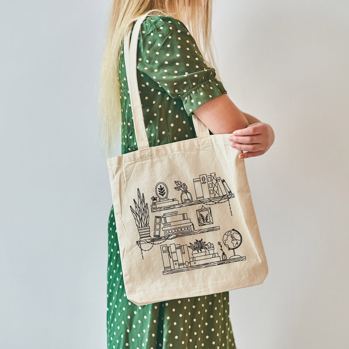 Book Tote Bag, Book Shelf Tote Bag, Bookish Tote Bag, Book Lovers Gift, Book Club Gifts, Reading Books Tote Bag, Book Worm Gift, Teacher Bag