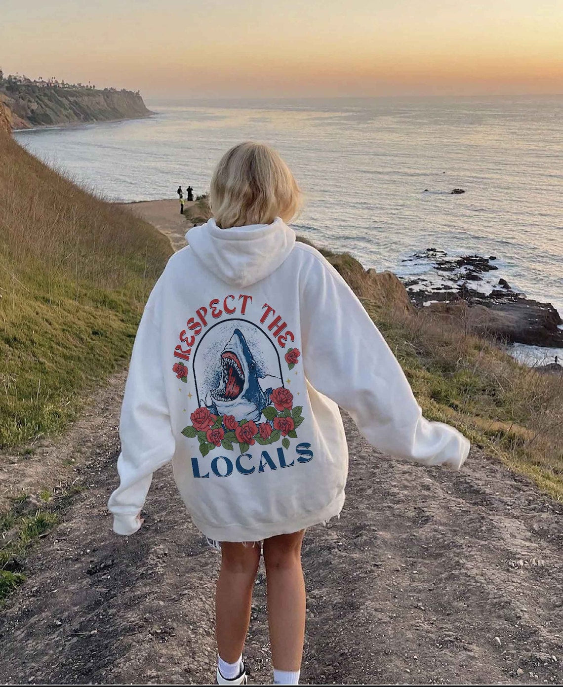 Respect the Locals Hoodie, Shirt Surfing, Shirt Save the Shark, Save the Shark Sweatshirt, Shark Tshirt, Aesthetic Hoodie, Vsco Hoodie