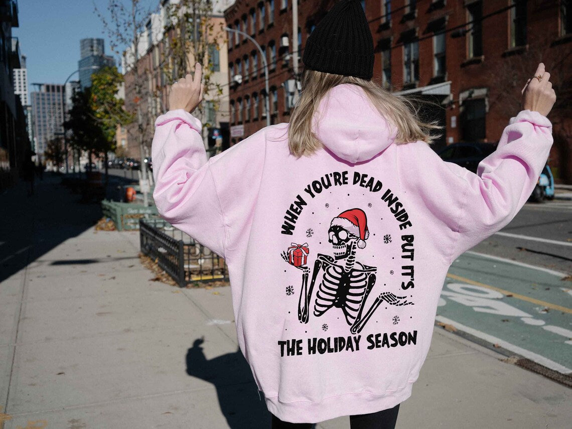 When You're Dead Inside but It's Christmas Shirt, Christmas Skeleton Shirt, Christmas Shirt, Funny Christmas Shirt, Christmas Family Shirt