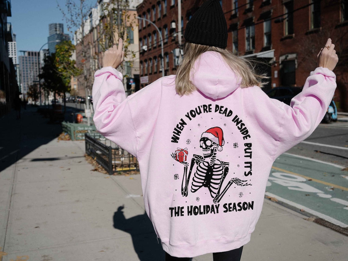 When You're Dead Inside but It's Christmas Shirt, Christmas Skeleton Shirt, Christmas Shirt, Funny Christmas Shirt, Christmas Family Shirt