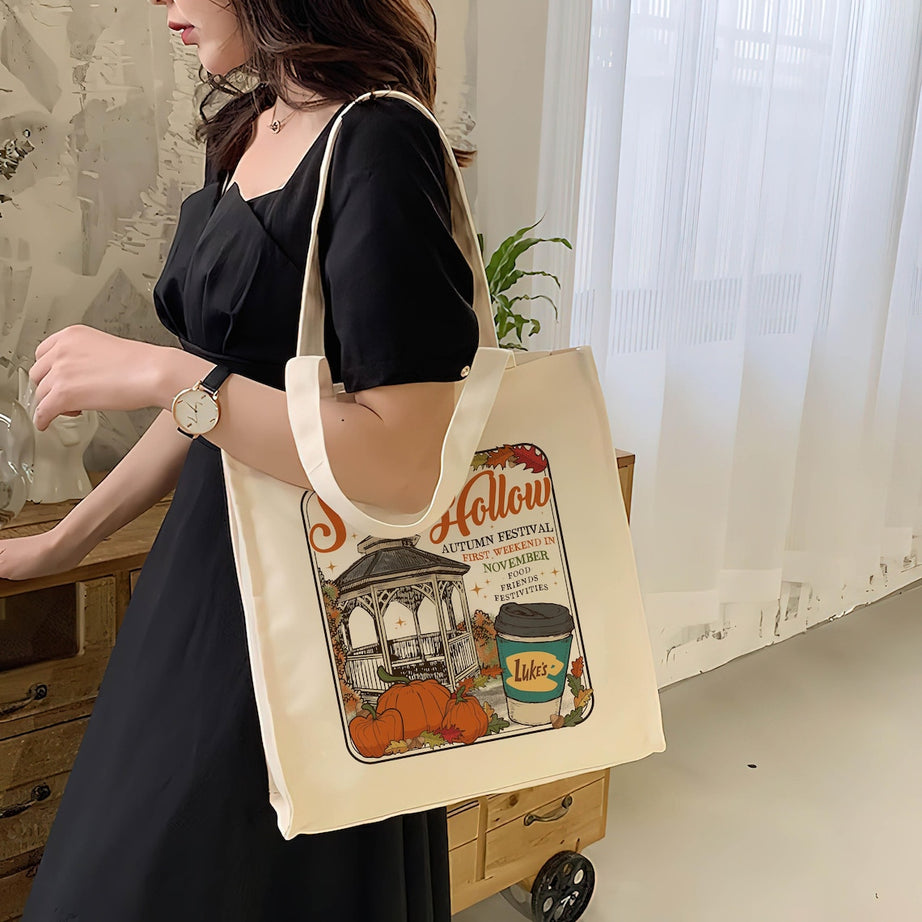 Stars Hollow Tote Bag, Gilmore Girls Tote Bag, Retro Stars Hollow Tote Bag, Gilmore Girls