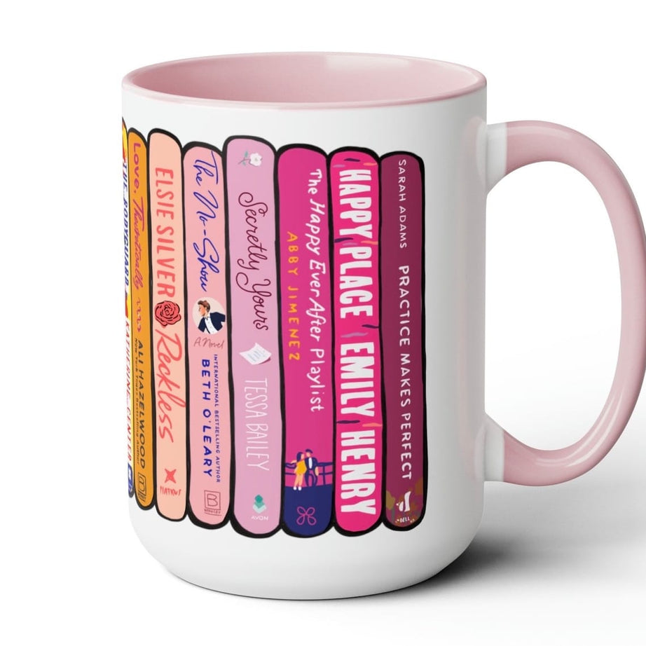 CUSTOM Book Stack Tall Mug 15 Oz