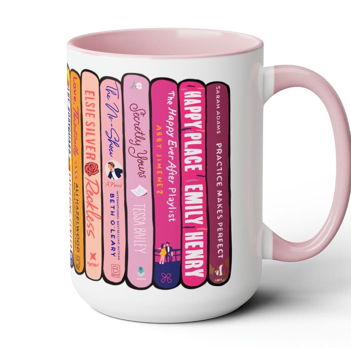 CUSTOM Book Stack Tall Mug 15 Oz