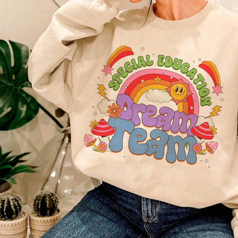 Dream Team Special Education Shirt, Sped Teacher Shirt, Sped Squad Shirt, Special Education Teacher Shirt, Rainbow Dream Team