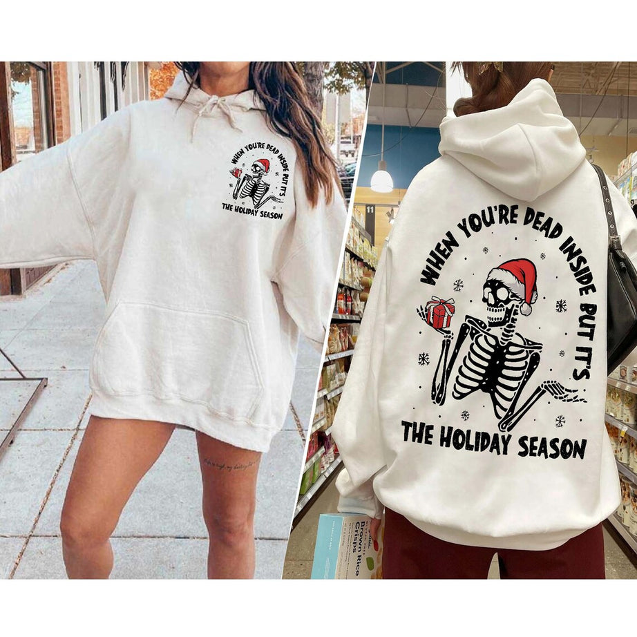 When You're Dead Inside but It's Christmas Shirt, Christmas Skeleton Shirt, Christmas Shirt, Funny Christmas Shirt, Christmas Family Shirt