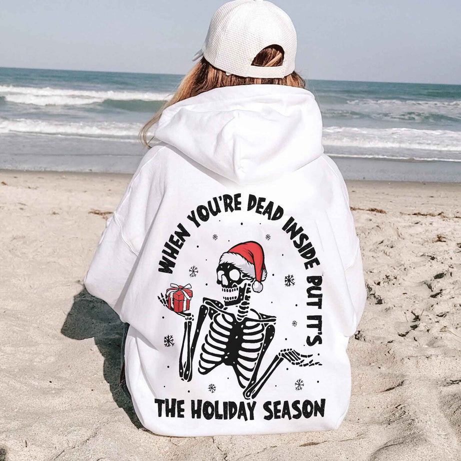 When You're Dead Inside but It's Christmas Shirt, Christmas Skeleton Shirt, Christmas Shirt, Funny Christmas Shirt, Christmas Family Shirt