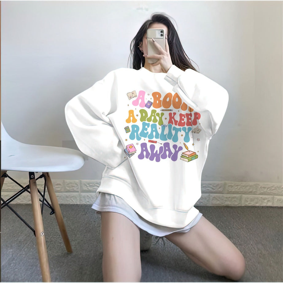 Book Sweatshirt, A Book A Day Keep the Mental Breakdown Away, Book Gift, Book Lover Gift, Reading Book, Bookworm Gift, Book Club, Book Shirt