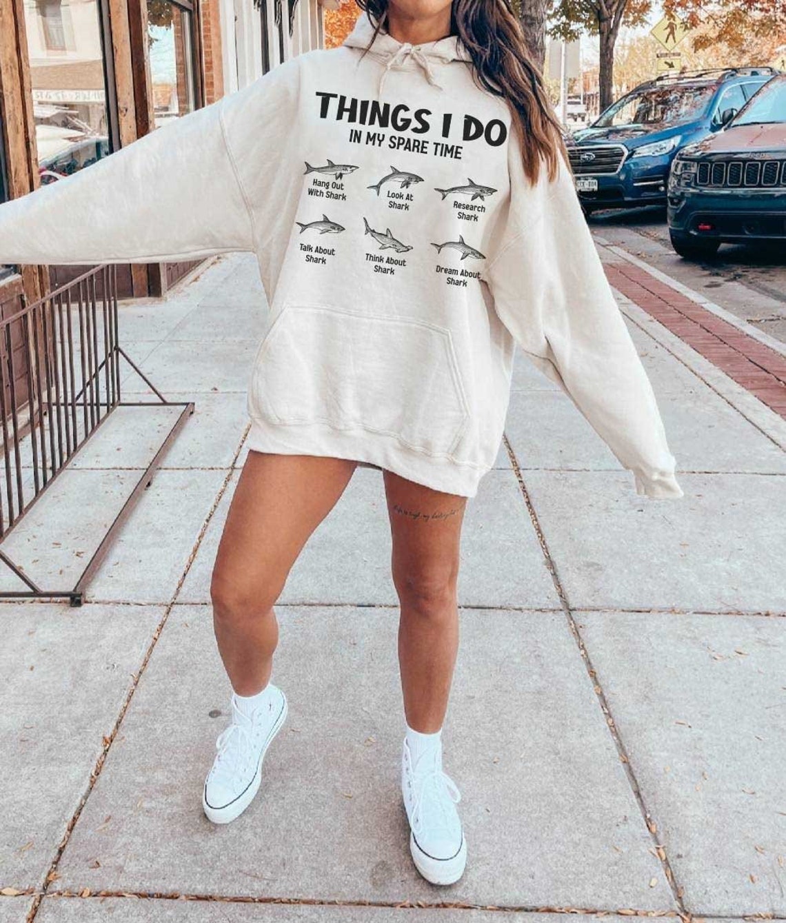 Things I Do in My Spare Time Sweatshirt, Shark Swimming Hoodie, Marine Biology Sweatshirt, Shark Hoodie, Shark Hoodie, Shark Sweatshirt