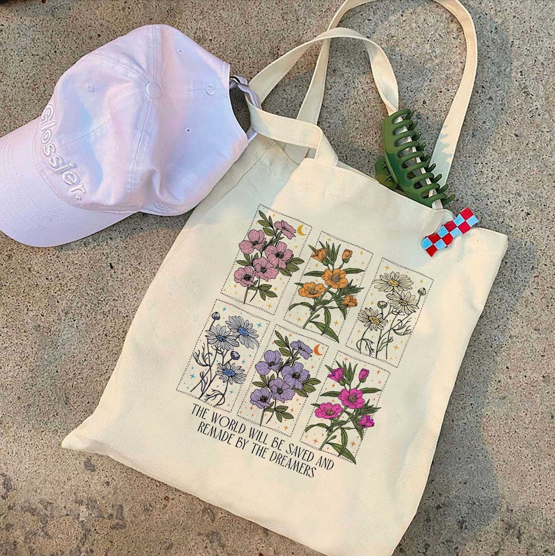 Throne of Glass Tote Bag, the World Will Be Saved and Remade by the Dreamers Tote Bag, Sarah J Maas Tote Bag, Aelin Quote Tote Bag, SJM Bag