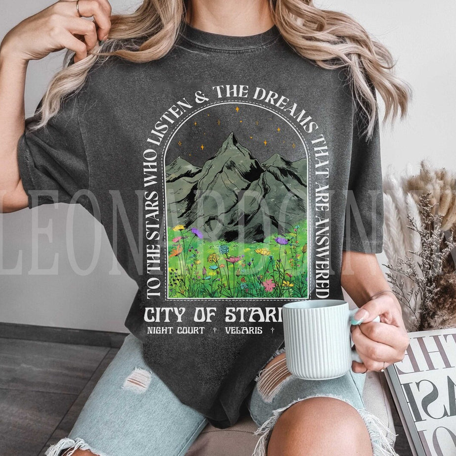 Velaris Comfort Color Shirt, Velaris City of Starlight Sweatshirt, the Night Court Shirt, A Court of Thorns and Roses Court, Acotar Shirt