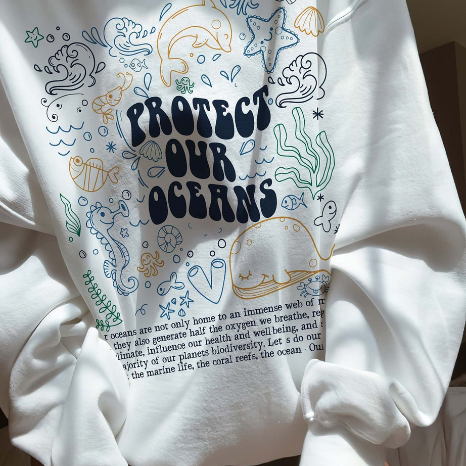 Protect Our Oceans Hoodie, Shark Hoodie, Save the Ocean, Respect the Locals Hoodie, Marine Biologist, Shark Lover Gift, Shark Shirt
