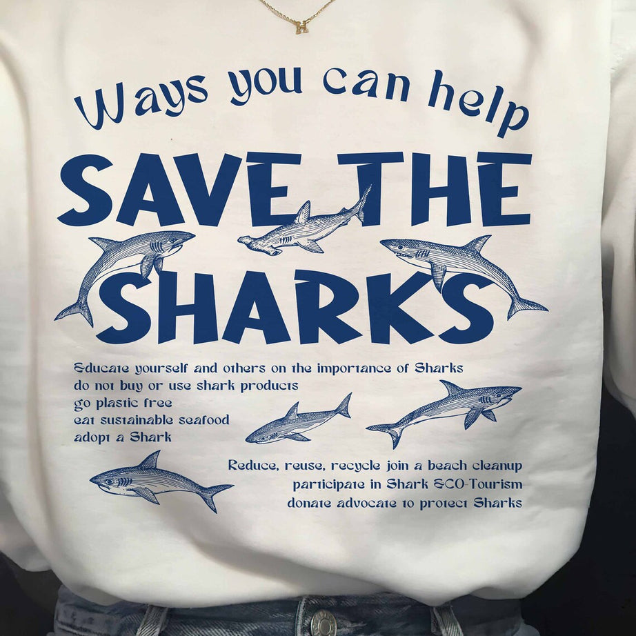 Respect the Locals Shark Shirt, Funny Shark Shirts, Save the Sharks Sweatshirt,shark Hoodie, Shark Sweatshirt, Save the Ocean