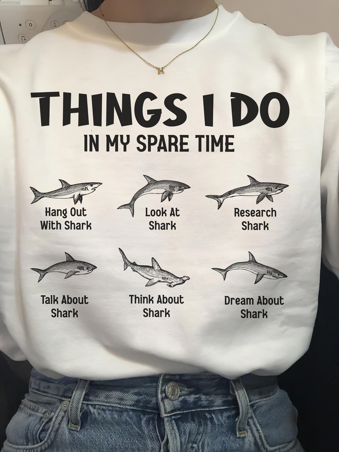 Things I Do in My Spare Time Sweatshirt, Shark Swimming Hoodie, Marine Biology Sweatshirt, Shark Hoodie, Shark Hoodie, Shark Sweatshirt