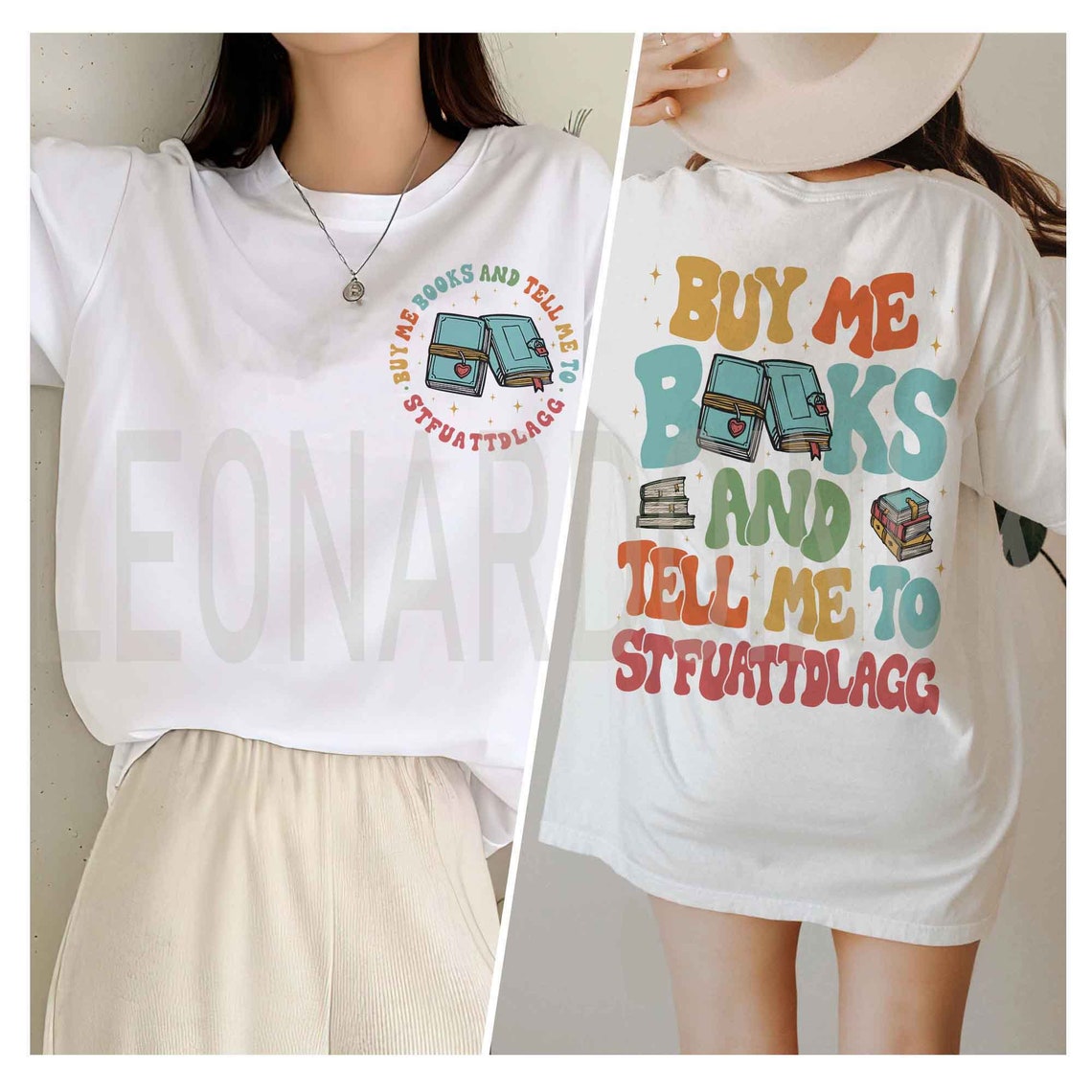 Comfort Color Buy Me Books and Tell Me to STFUATTDLAGG Shirt, Book Tok Book Shirt, Book Lover Gift, STFUATTDLAGG Shirt, Book Shirt