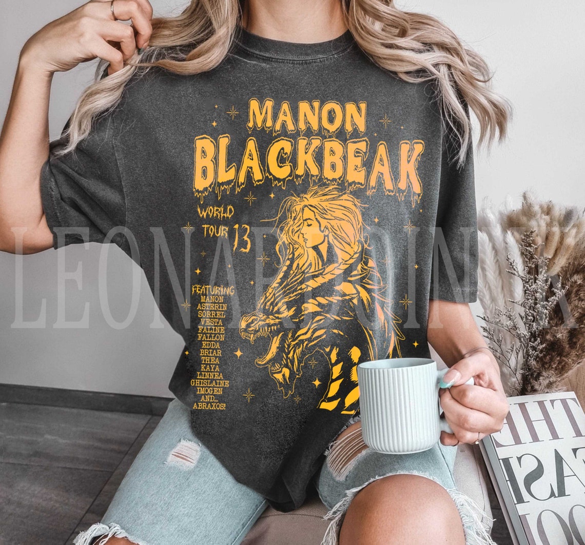Manon Blackbeak Comfort Color Shirt, Throne of Glass Shirt, Bookish Merch, Acotar Shirt, Crescent City, Rhysand , Sarah J Maas Merch