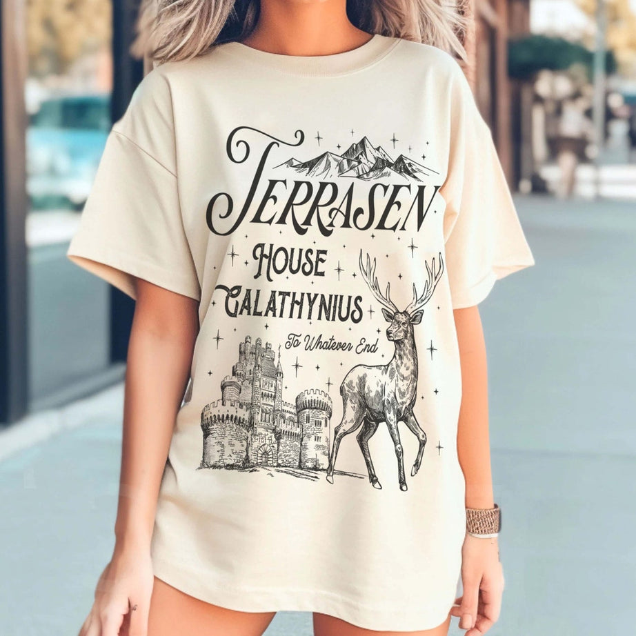 Terrasen Comfort Color Shirt,aelin Galathynius Shirt, Rowan Whitethorn,thirteen Manon Blackbeak SJM Merch ACOTAR TOG, Throne of Glass