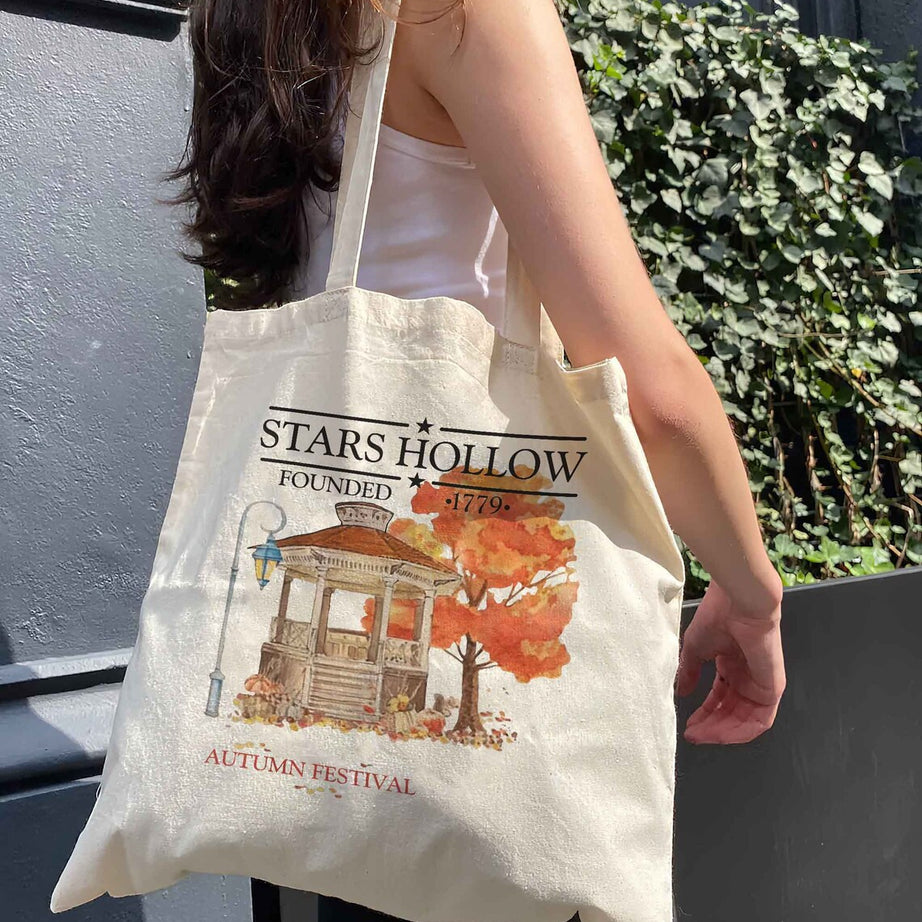 Gilmore Girls Tote Bag, Stars Hollow Bag, Gilmore Girls, Gilmore Girl Bag, Book Bag Gilmore Hirls,