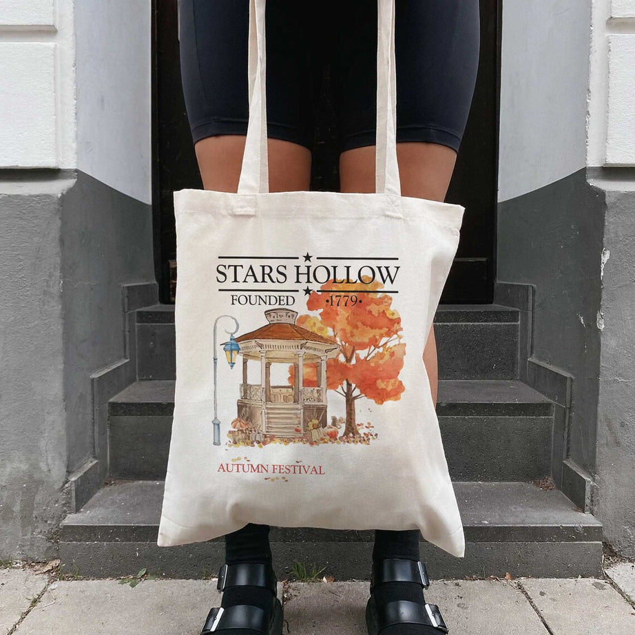 Gilmore Girls Tote Bag, Stars Hollow Bag, Gilmore Girls, Gilmore Girl Bag, Book Bag Gilmore Hirls,