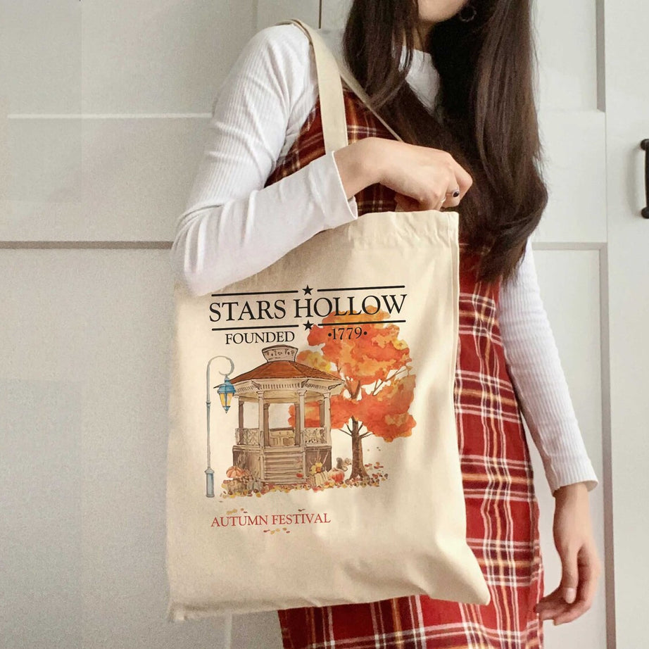 Gilmore Girls Tote Bag, Stars Hollow Bag, Gilmore Girls, Gilmore Girl Bag, Book Bag Gilmore Hirls,