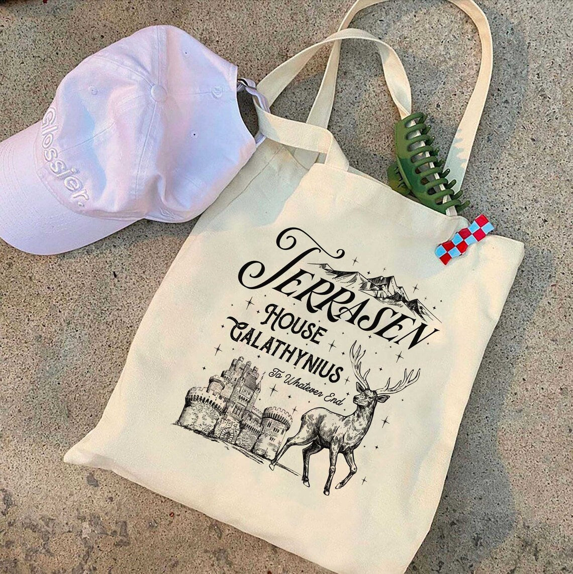 Terrasen Tote Bag,aelin Galathynius Bag, Rowan Whitethorn, Dorian Thirteen Manon Blackbeak Licensed SJM Merch ACOTAR TOG, Throne of Glass