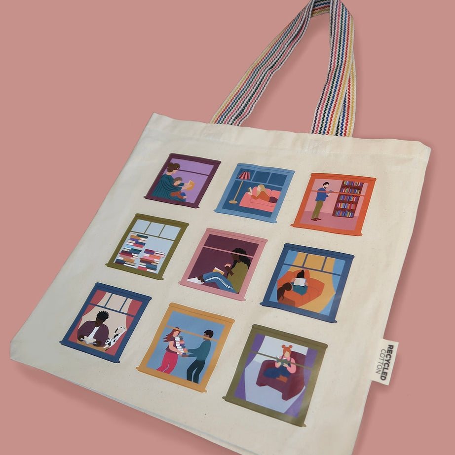 Bookish Tote Bag | Cute Book Bag |  Book Lover Gift | Gift for Bookworms | Reading Bag | Gift for Mum Mother