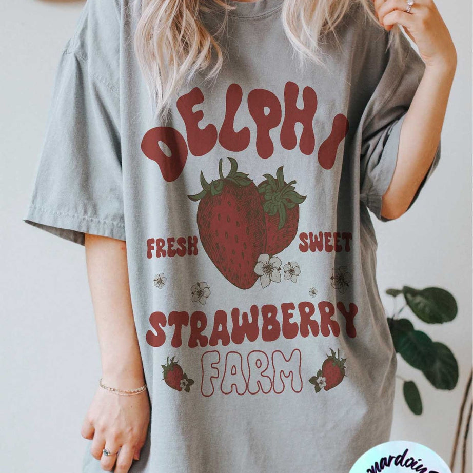 Delphi Strawberry Farms Shirt, Percy Jackson the Olympians Shirt, Bookish Shirt, Book Lover Shirt Bookworm