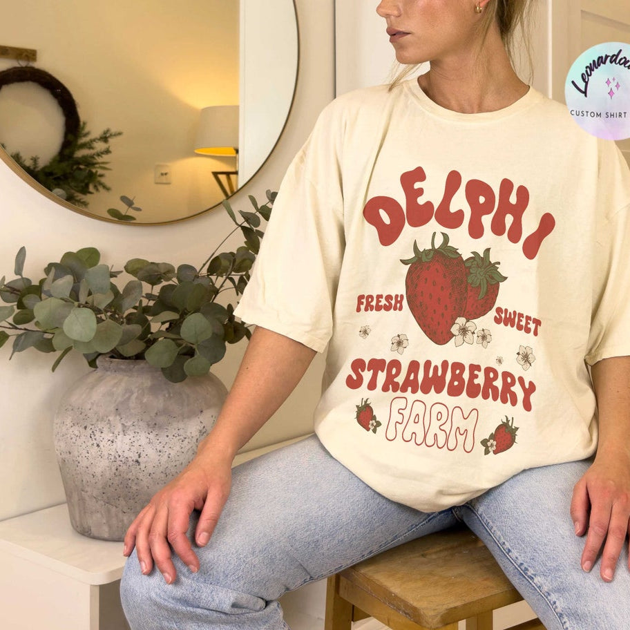 Delphi Strawberry Farms Shirt, Percy Jackson the Olympians Shirt, Bookish Shirt, Book Lover Shirt Bookworm