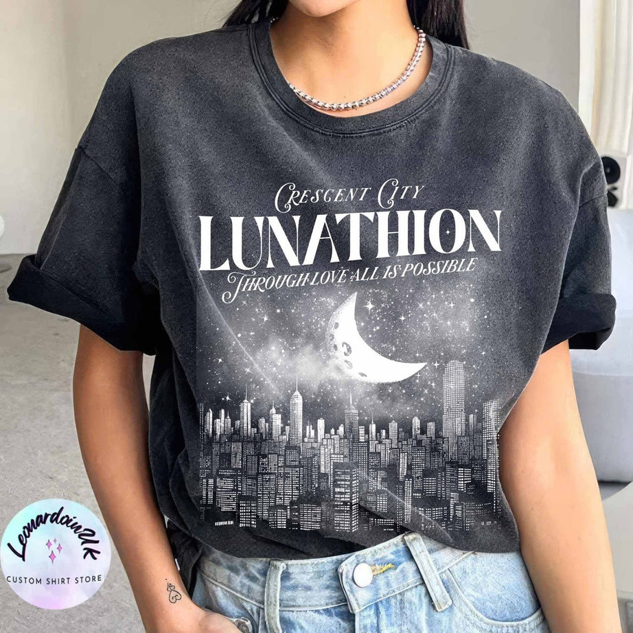 Lunathion Crescent City Shirt, Bookish Sweatshirt Sarah J Maas Official Licensed Merch
