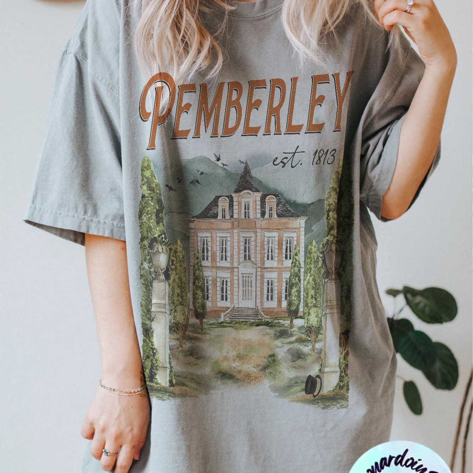 Pemberley Shirt, Pride and Prejudice Shirt, Jane Austen Shirt, Bookworm Shirt, Book Lover Gifts, Literary Shirt