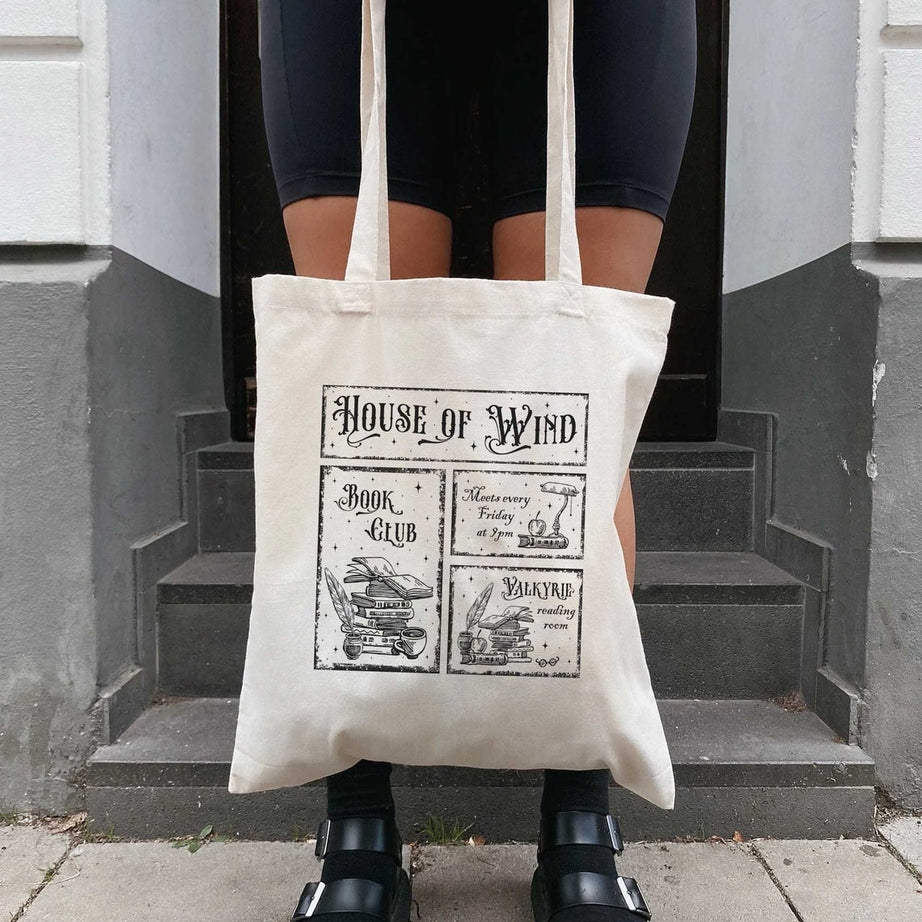 House of Wind Library Velaris ACOTAR, Licensed Tote Bag, Night Court, Sarah J Maas, Throne of Glass, Crescent City, ACOSF