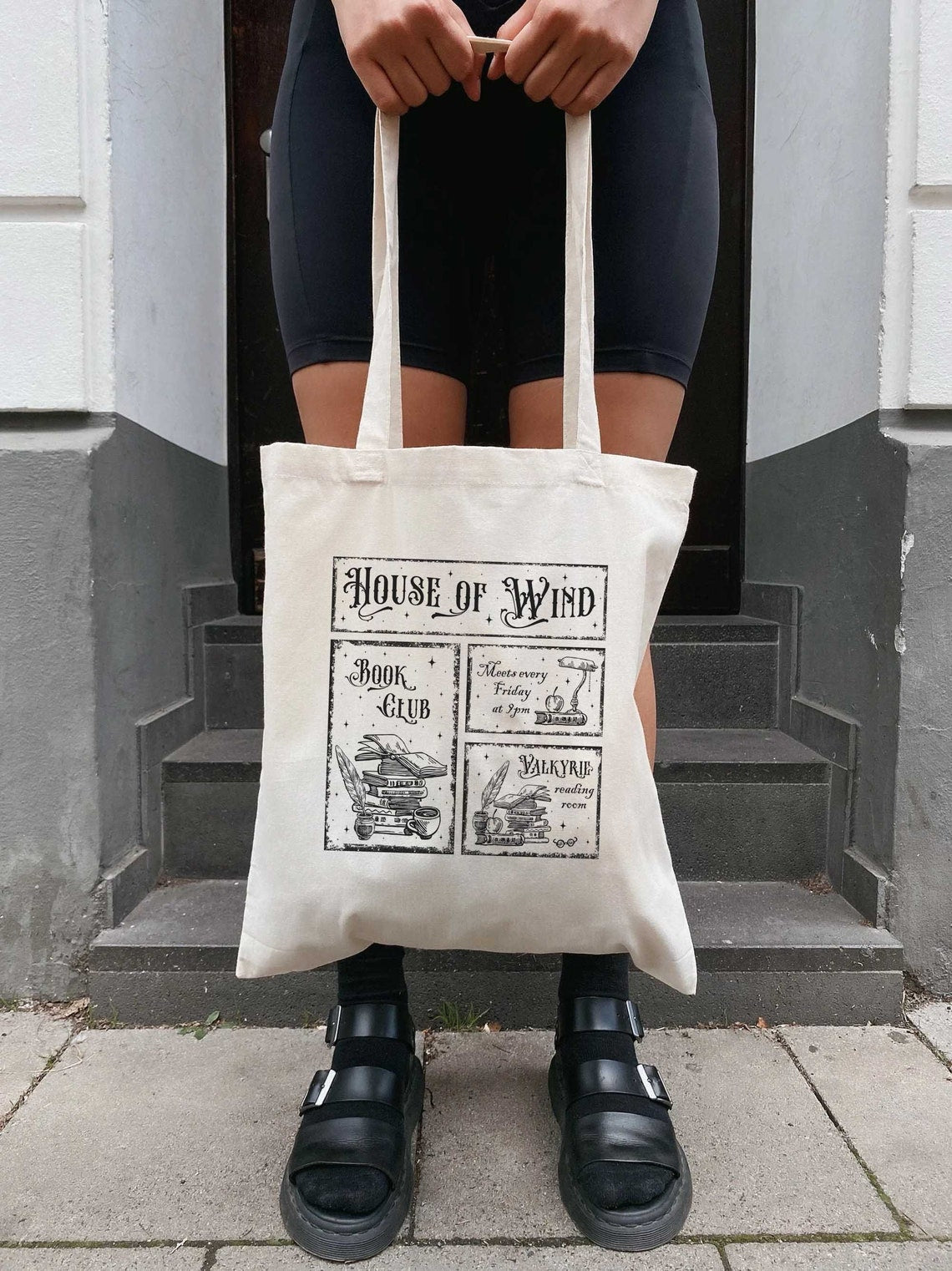 House of Wind Library Velaris ACOTAR, Licensed Tote Bag, Night Court, Sarah J Maas, Throne of Glass, Crescent City, ACOSF