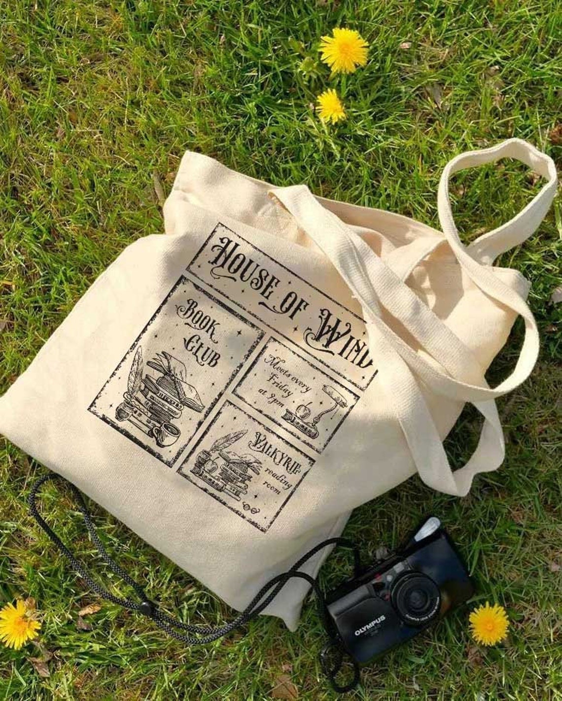 House of Wind Library Velaris ACOTAR, Licensed Tote Bag, Night Court, Sarah J Maas, Throne of Glass, Crescent City, ACOSF