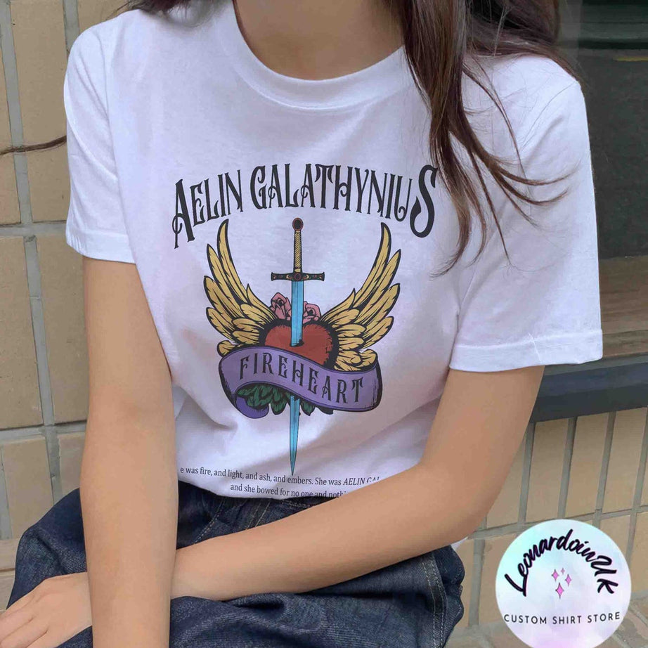 Throne of Glass Shirt, Aelin Galathynius Shirts, Fireheart Aelin T Shirt, Kingsflame the Thirteen