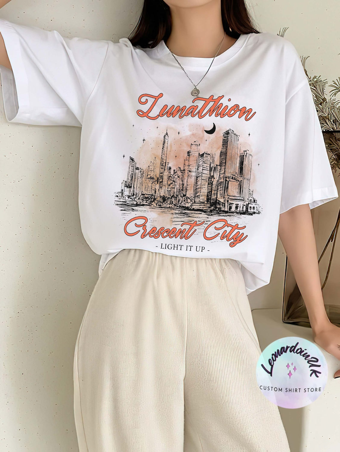 Lunathion Crescent City Shirt, Bryce Quinlan Merch, Crescent City Sjm Merch, House of Earth and Blood, Bryce Quinlan Shirt