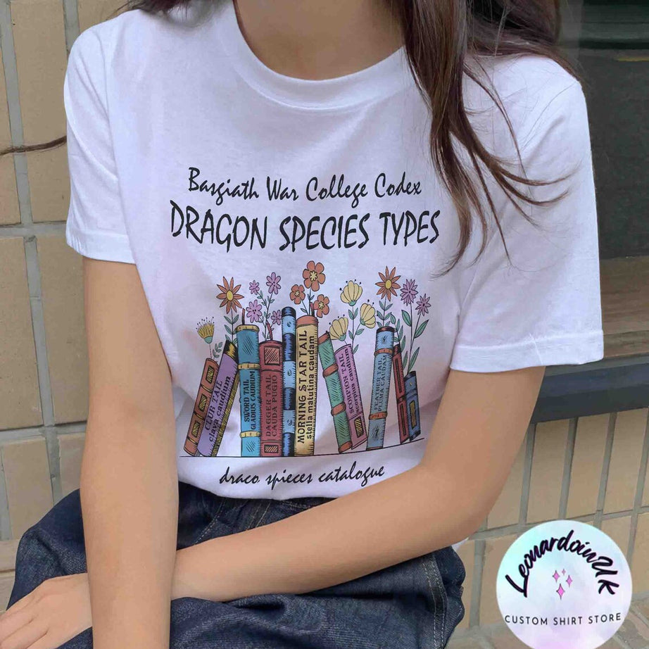 Basgiath War College Codex Shirt, Basgiath War College Shirt, Dragon Species Types, Dragon Shirt, Dragon Rider, Basgiath Shirt