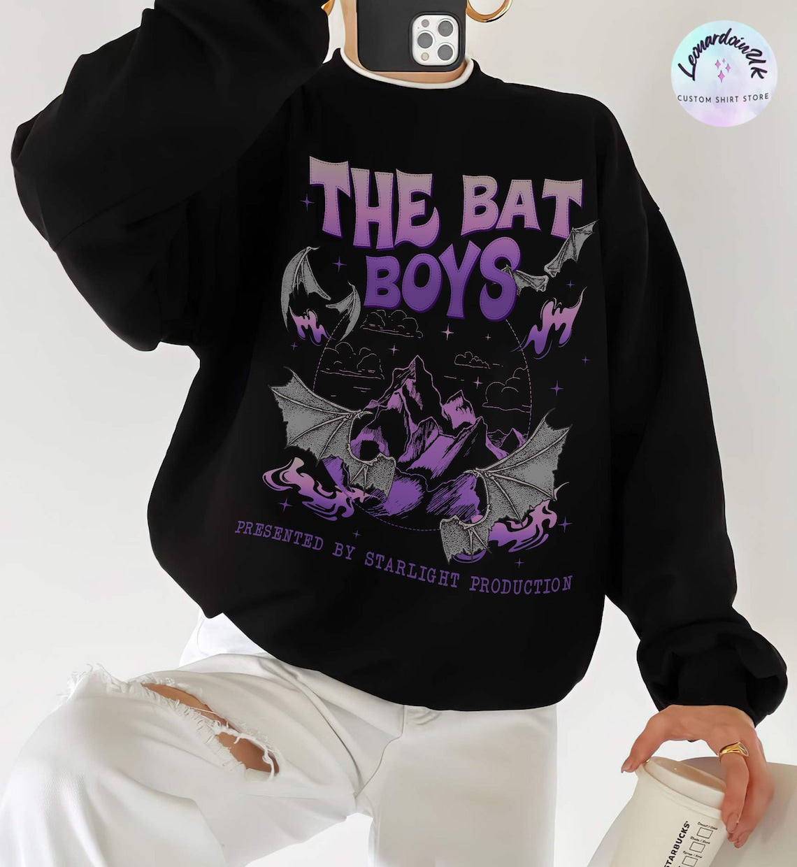 The Bat Boys Sweatshirt,the Night Court Illyrians, A Court of Thorns and Roses Rhysand Cassian Azriel, Acotar Merch Sweatshirt